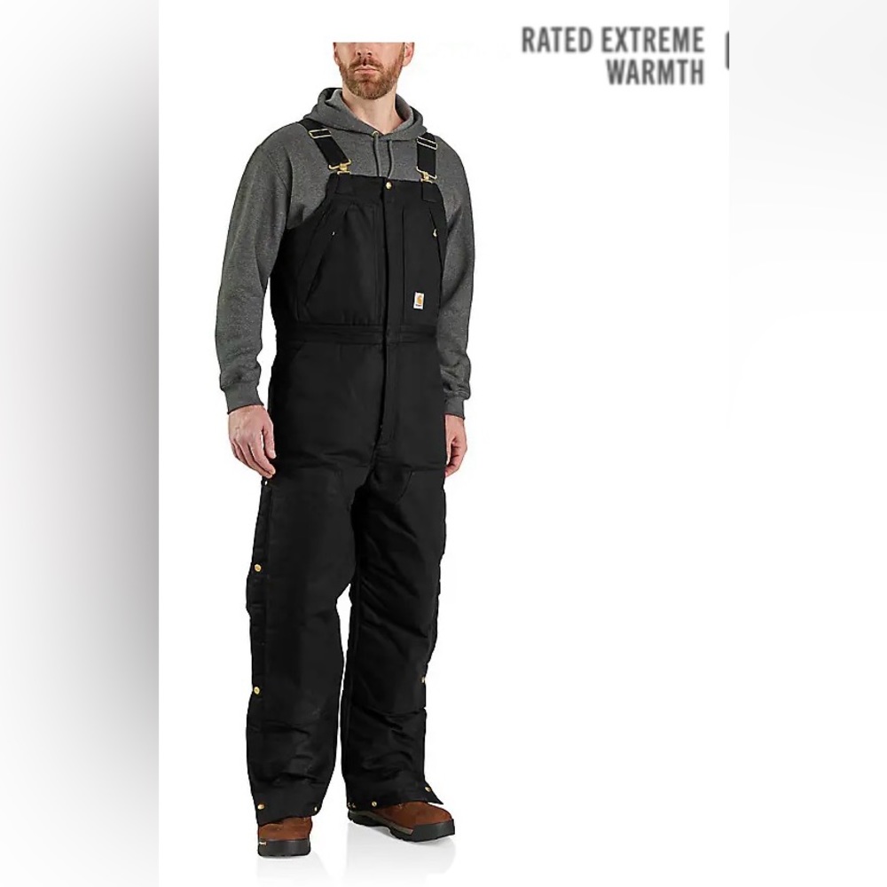 MEN'S INSULATED BIB OVERALL - LOOSE FIT - FIRM DUCK NWOT